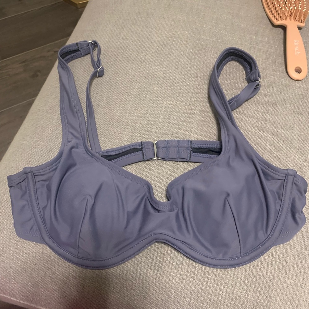 Everyday Underwire swim top in Dusty Blue